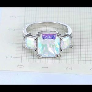 🆕Beautiful Mosaic Three cubic zirconia ring